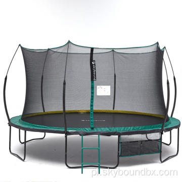 Brak wiosennej trampoliny 14 stóp z zieloną podkładką sprężynową